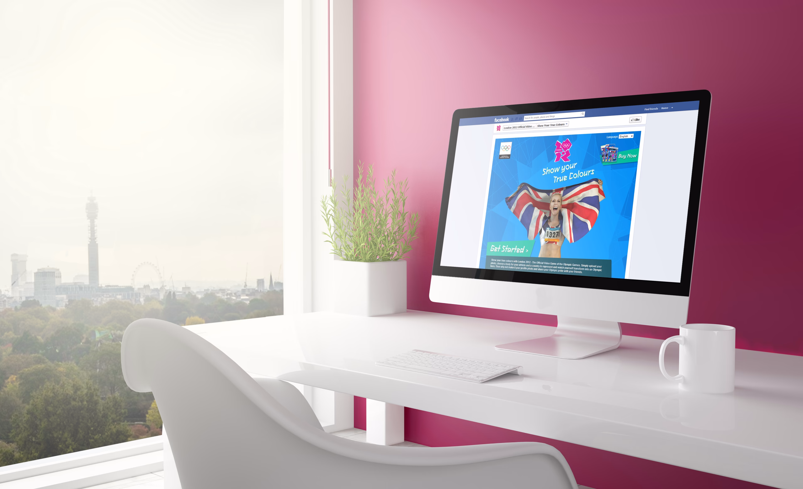 SEGA’s London Olympics Facebook App – project mockup