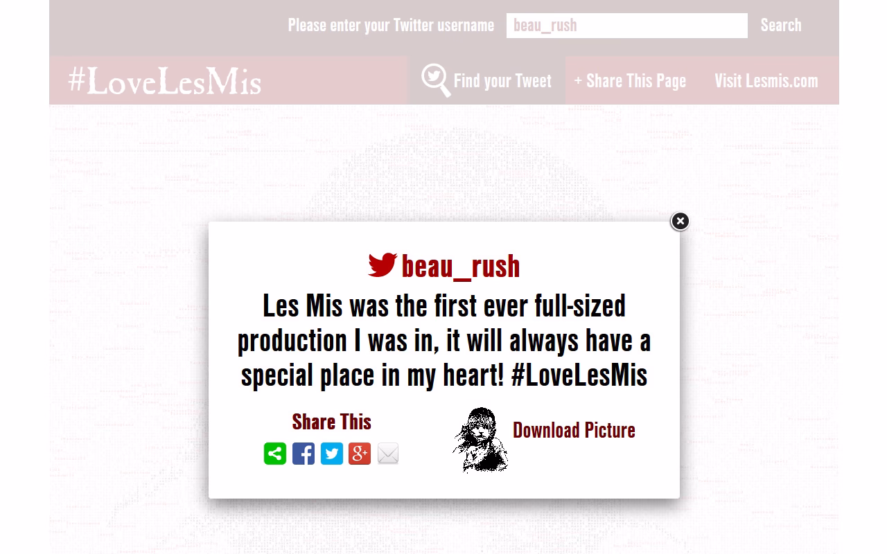 #LoveLesMis – screenshot 2