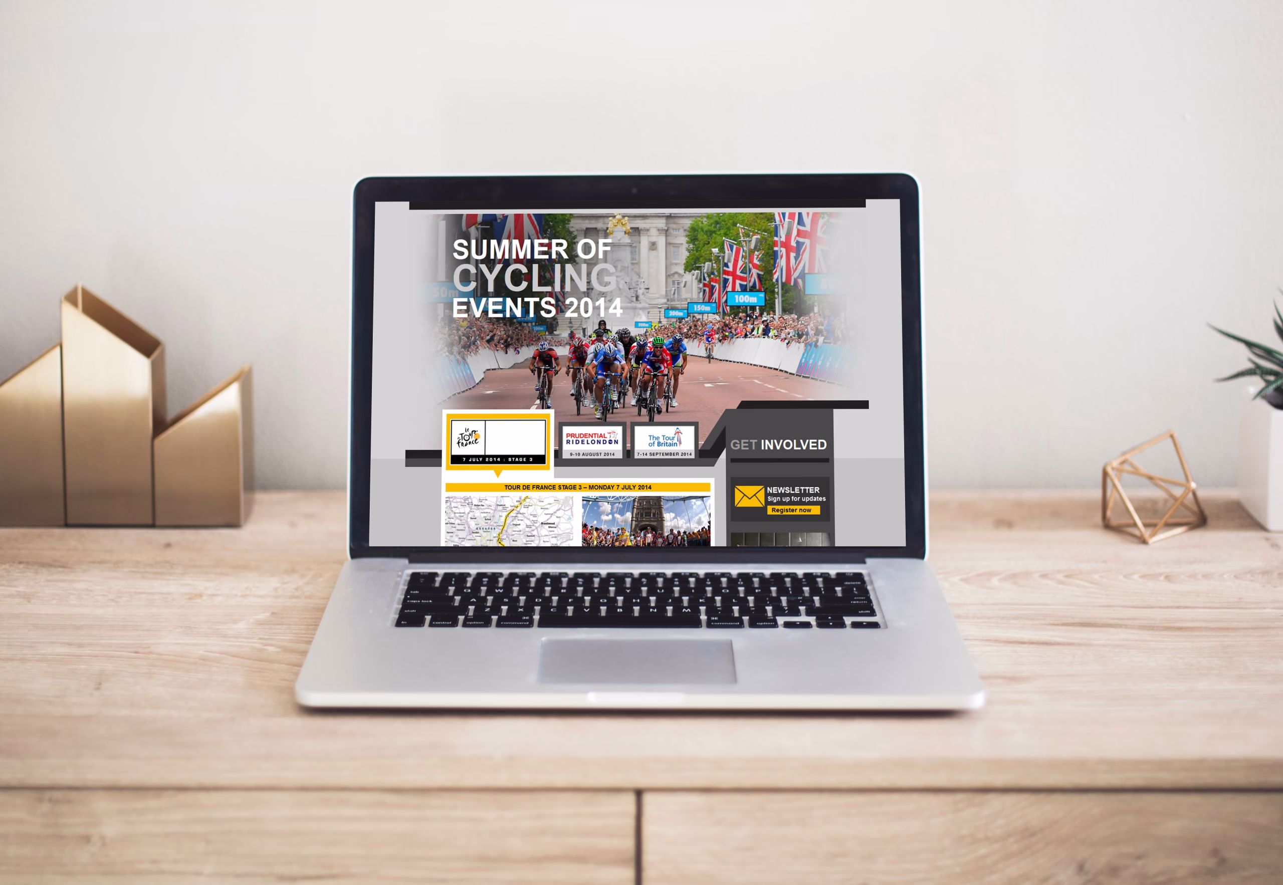 London Tour de France – project mockup