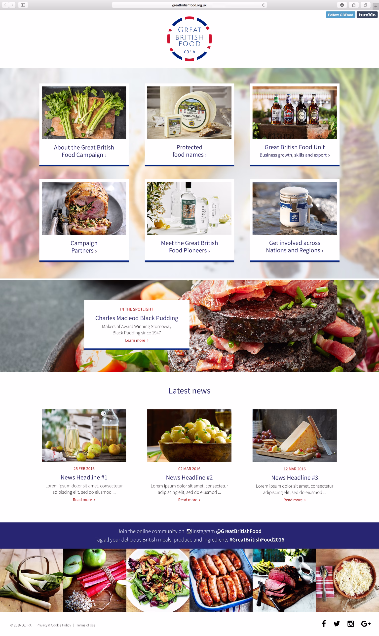Great British Food Campaign – screenshot 1
