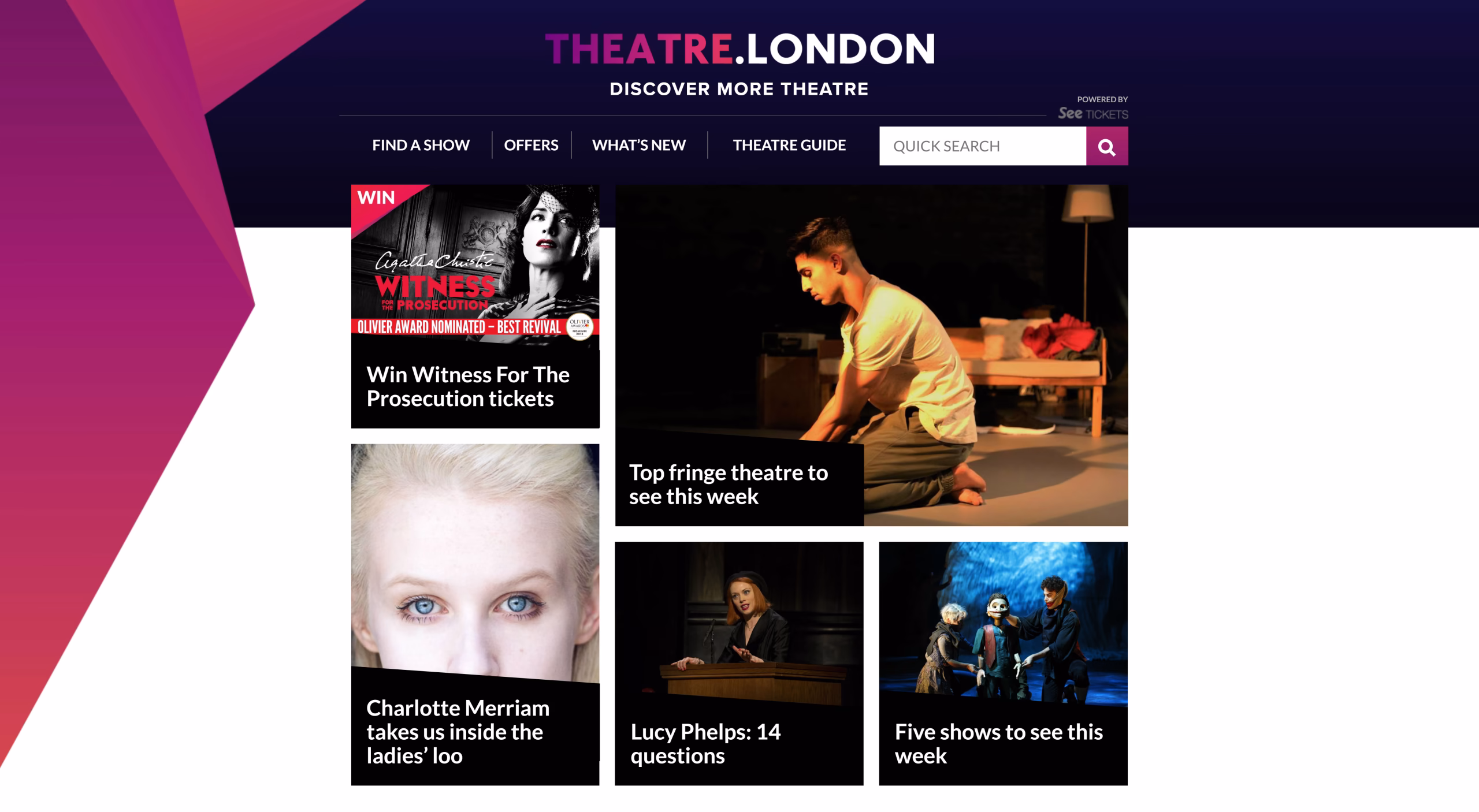 Theatre.london – screenshot 1