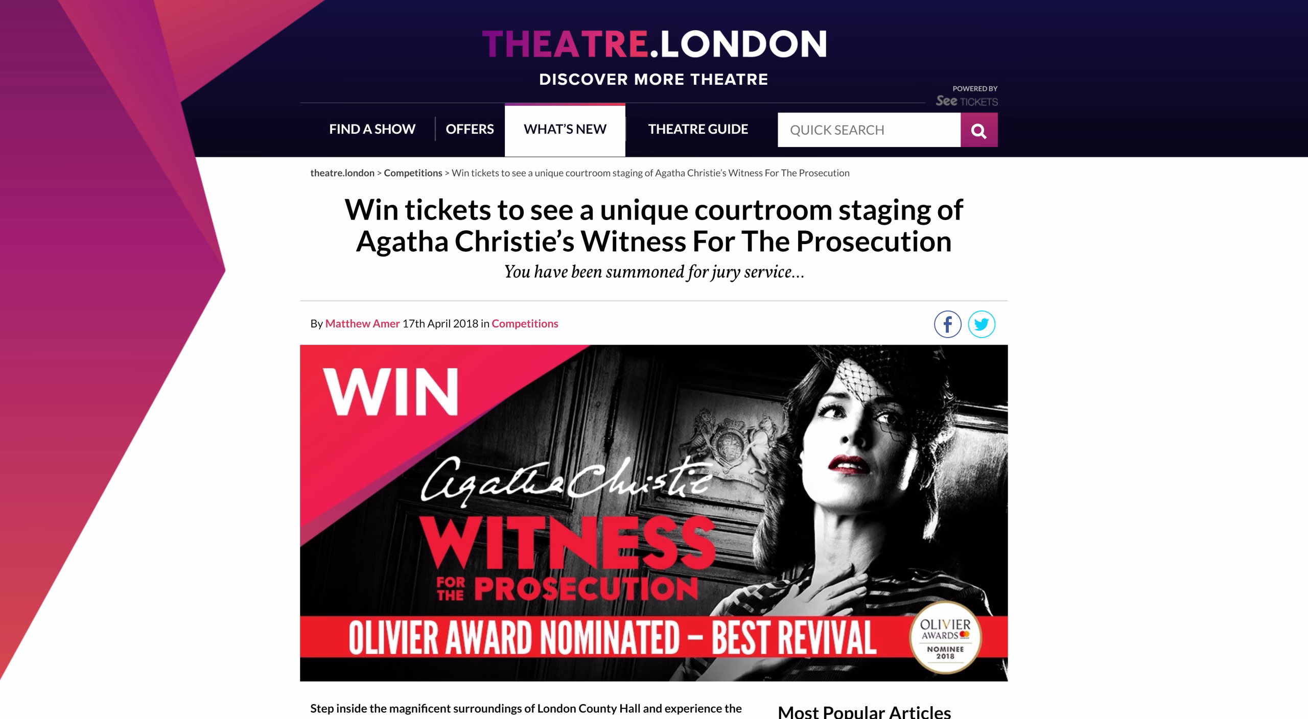 Theatre.london – screenshot 4