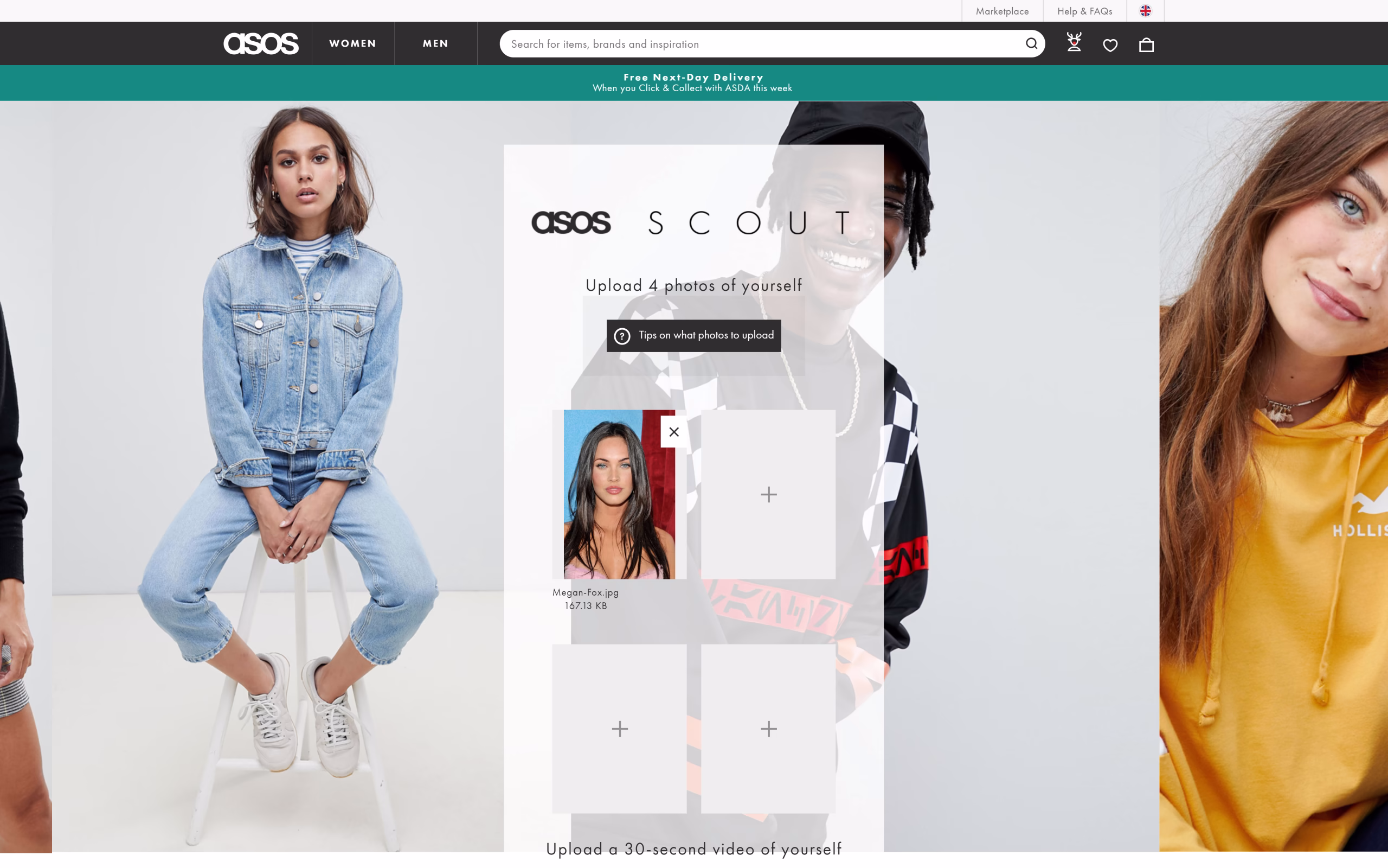 Asos Model Scout – screenshot 2