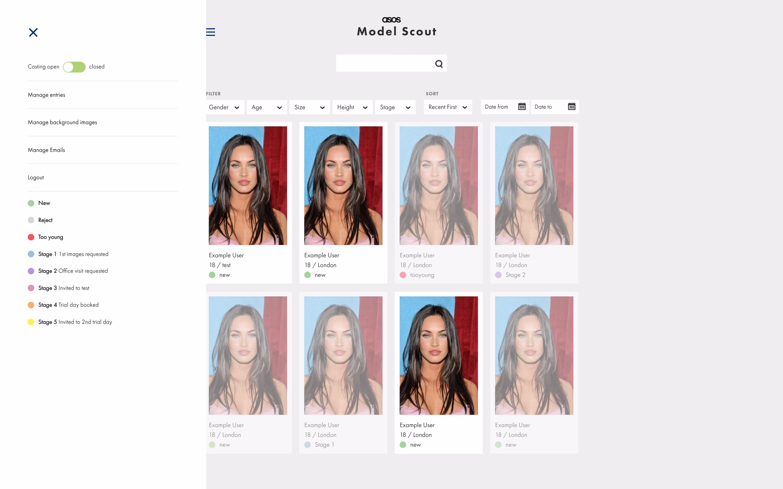 Asos Model Scout – screenshot 3