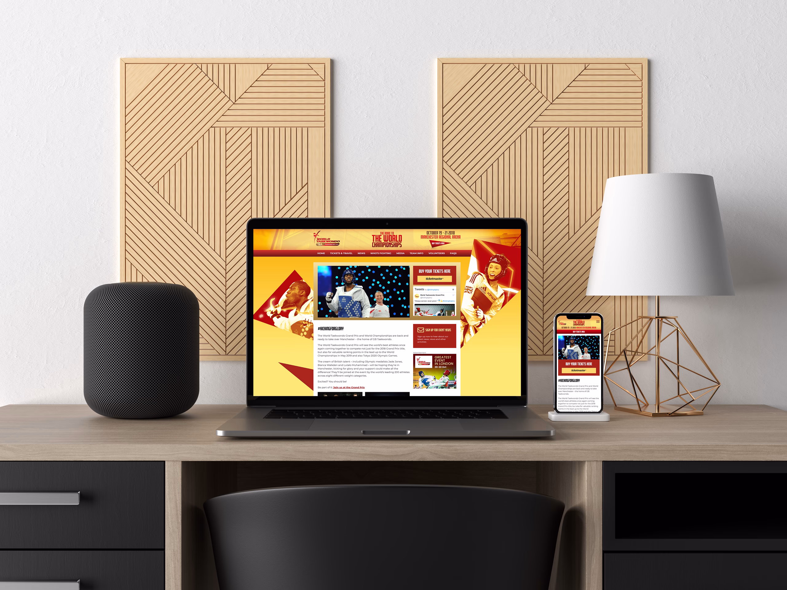 World Taekwondo Grand Prix – project mockup