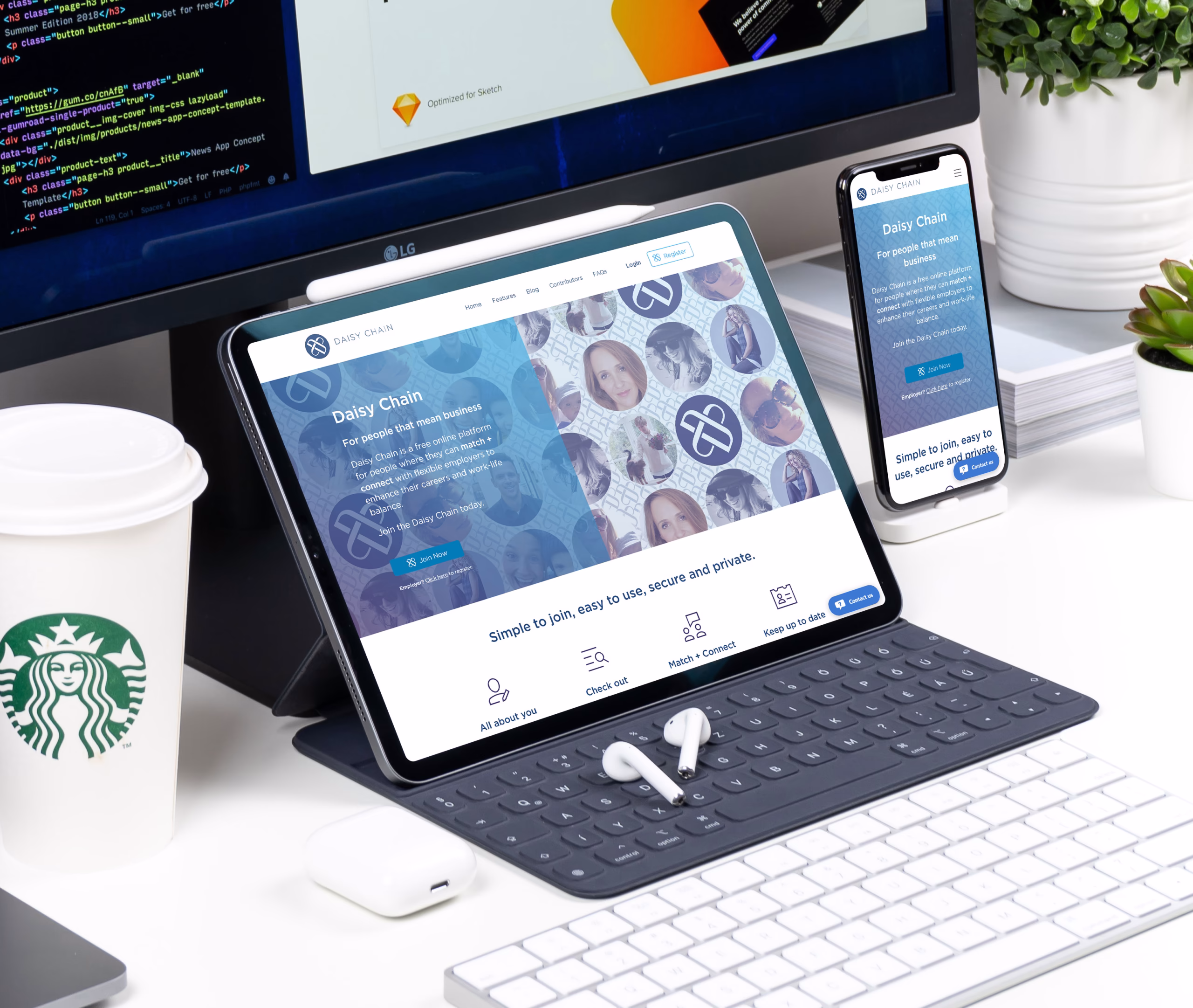 Daisy Chain – project mockup