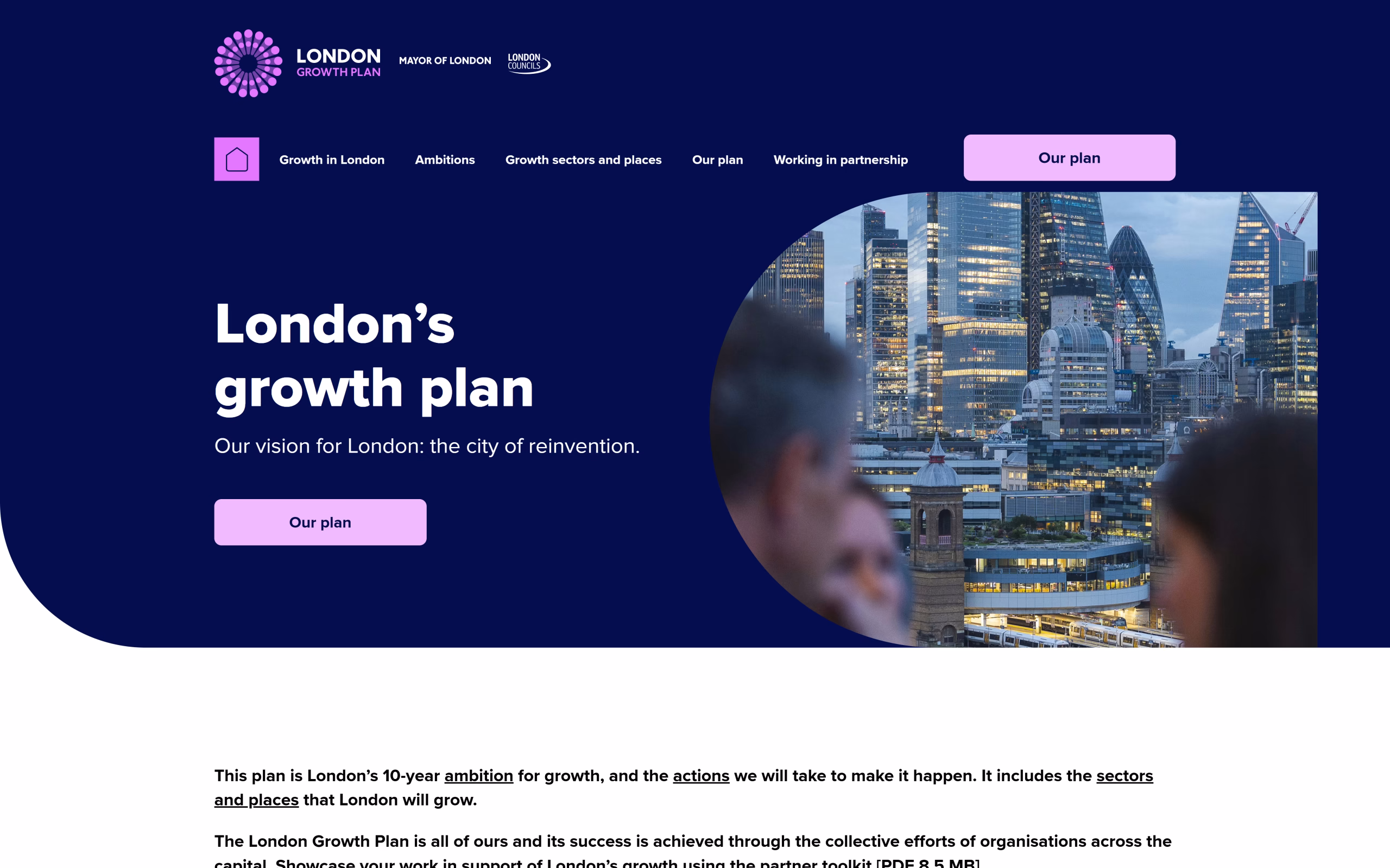 London Growth Plan – screenshot 1