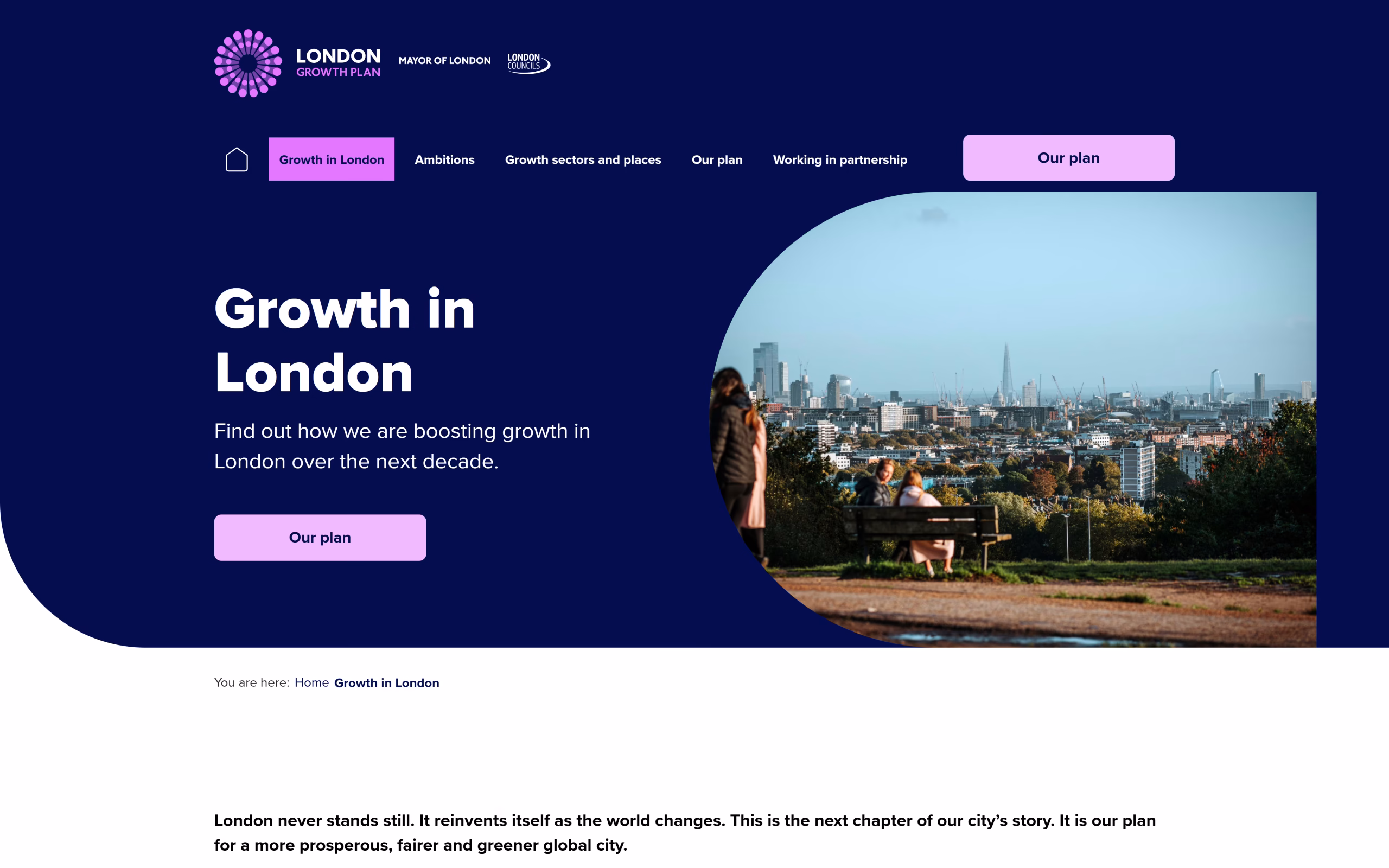 London Growth Plan – screenshot 2