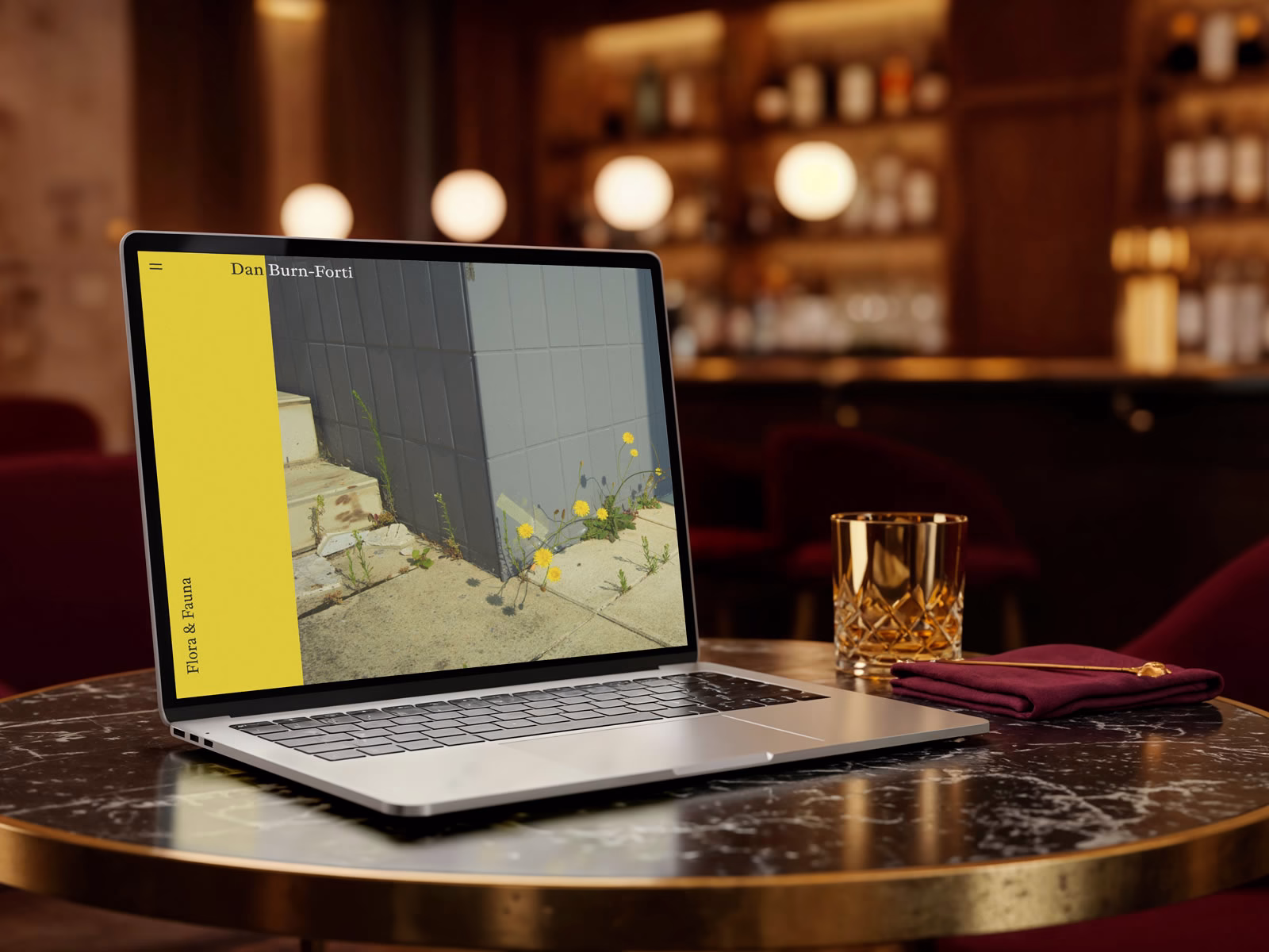 Dan Burn-Forti – project mockup