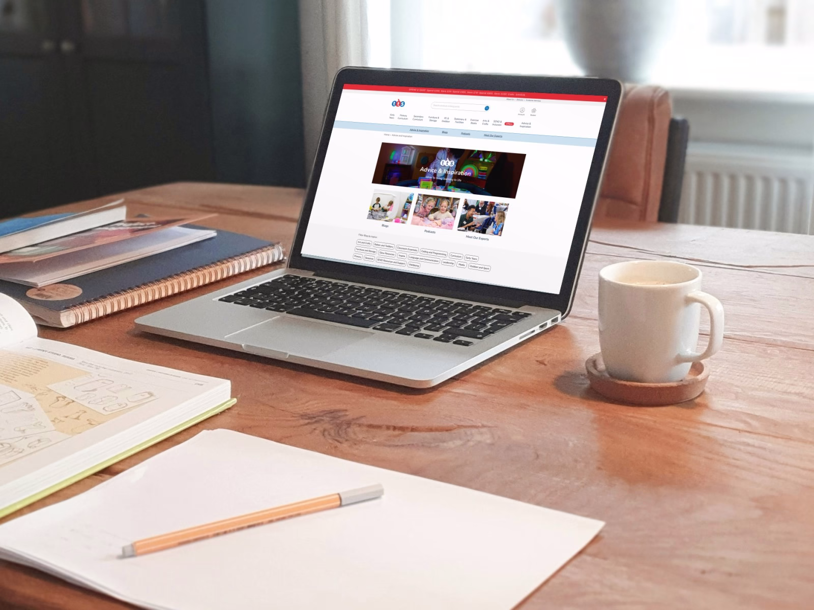 TTS Advice & Inspiration – project mockup